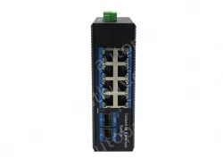 Unmanaged 8 Gigabit Electrical + 4 Gigabit SFP Industrial Ethernet POE Switch