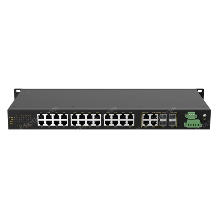 4 Ports Gigabit Combo + 24 Ports Gigabit RJ45 Rack-mount Unmanaged Industrial Ethernet Switch