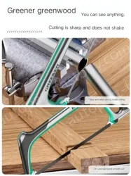 DIY Recommended 6 Inch Flat Steel Durable Hacksaw Stand Includes 1 carbon hacksaw blade