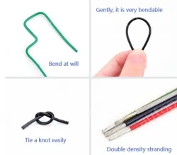 Teflon Wire Cable 16AWG Yellow to Green 20 cores