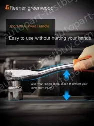 Flagship 72-tooth bent handle auto repair 32-piece set