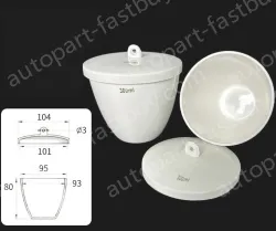 Ceramic crucibles 200ml+ lid