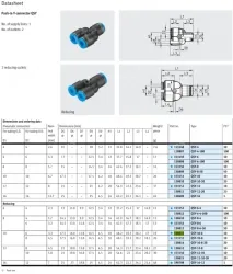 Push-in fitting QSY-10-6(FESTO)