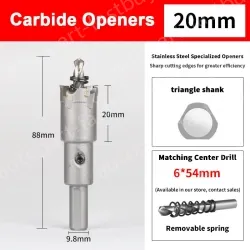 Stainless steel special hole opener 20mm