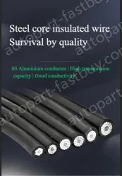 Steel core insulated wire 10KV3.4 thickness