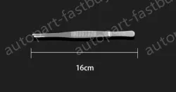 Stainless steel tweezers Straight round toe (thick) 16cm