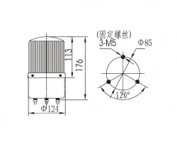 Small warning lightsLTD-1121 AC36V blue