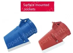 16A4 pole 400V concealed inclined plug