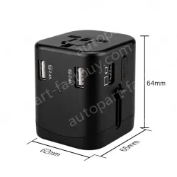 Universal travel adapter with 4 USB KRUSB-WLG3321B