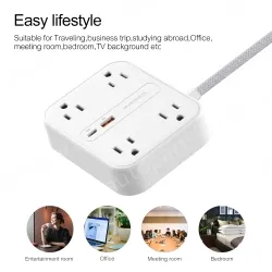 20W PD 4AC Outlets Power Strip