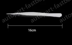 Stainless steel tweezers Straight tip (thick) 16cm