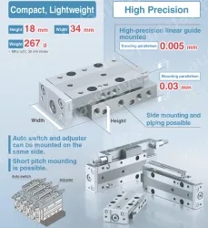 Air Slide Table Double acting MXJ6-10