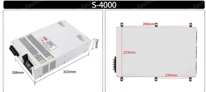 High-power switching power supply 4000W 150V