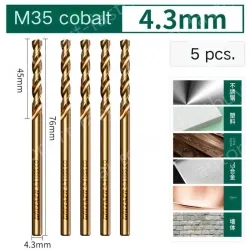 CONTAINS 4.3MM COBALT 5 STICKS