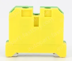 EK16 Grounding Terminal Block Grounding Plastic Terminal Yellow and Green Grounding Terminal Rail Terminal