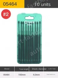 10Pcs single head cross #2 total length 150mm-05464