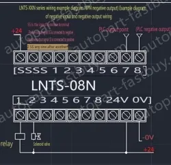 PLC amplification board output NPN input is 12V-24V 16-way
