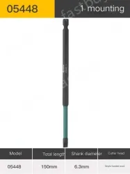 Single head, slotted 6mm, total length, 150mm-05448