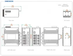 UOTEK 12-Port Full Gigabit Managed Ethernet Switch