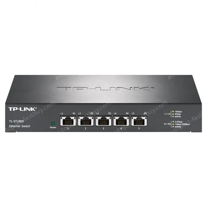 Full 10 Gigabit Ethernet switch that provides five 10G RJ45 ports
