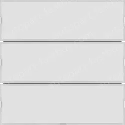 Push-button 3g, lab. field,RGB LED, int. temp.sensor, KNX-S.1/B.3/B.7,f.wh.p.wh