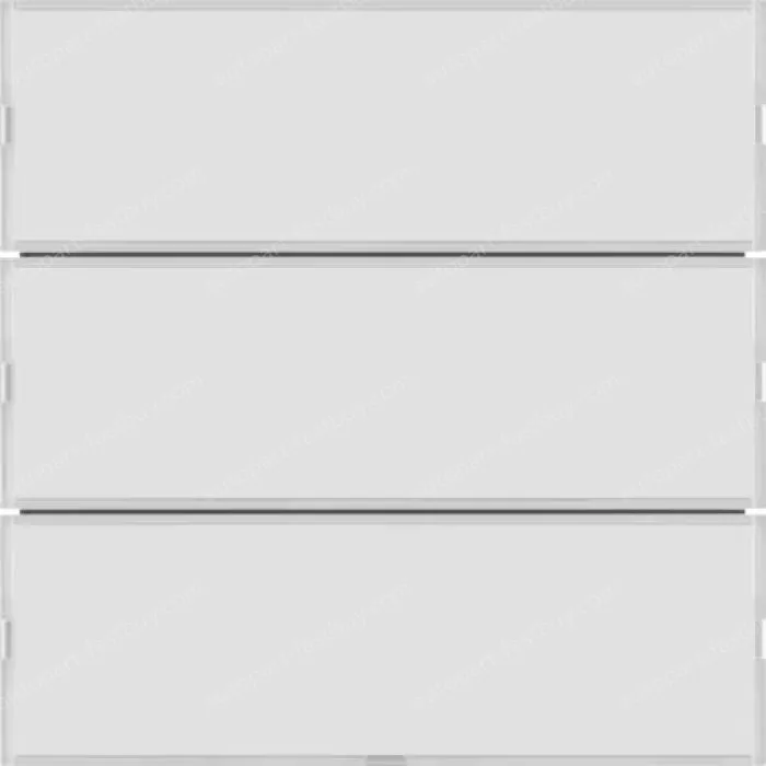 Push-button 3g, lab. field,RGB LED, int. temp.sensor, KNX-S.1/B.3/B.7,f.wh.p.wh