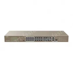 24FE+2GE/1SFP Rackmount Switch With 24-Port PoE