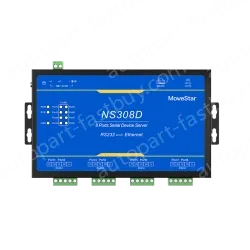 8 Ports RS232 Serial to 100M Ethernet Server