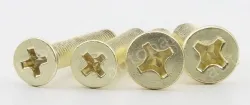 Golden Flat Head Screws M6*165