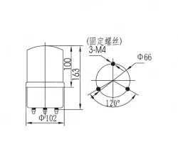 Small warning lightsLTE-1101 DC24V Red