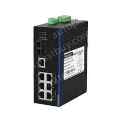 1 Port 100M F(x) + 7 Ports 10/100M T(x) Din-Rail Unmanaged Industrial Ethernet Switch