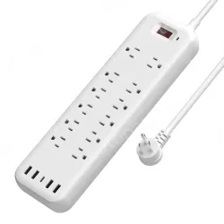 New Design 12 AC Outlets Surge Protector Power Strip