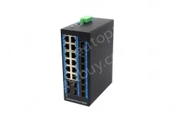 12-port 10/100/1000BASE-TX+12 SFP Managed Industrial PoE Switch