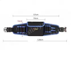 Middle pocket economic thickened waist bag (yellow and blue edge random)