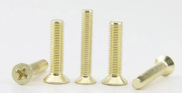 Golden Flat Head Screws M6*200