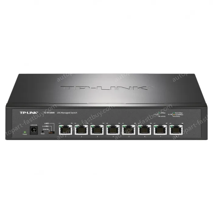 8 x 10Gbps RJ45 ports Full 10 Gigabit cloud management switches