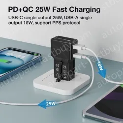 Mini 20W PD charger pocket travel adapter