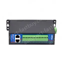 DIN rail type 8 serial server/Modbus gateway
