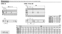Dual Rod Cylinder CXS Series CXSM10-40