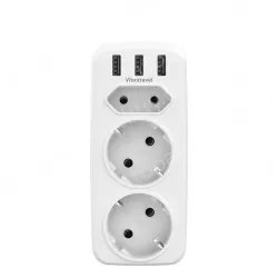 Germany France extension usb wall socket