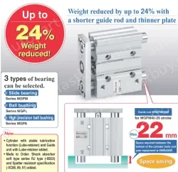 With Air Cushion MGP Series MGPM100-250AZ