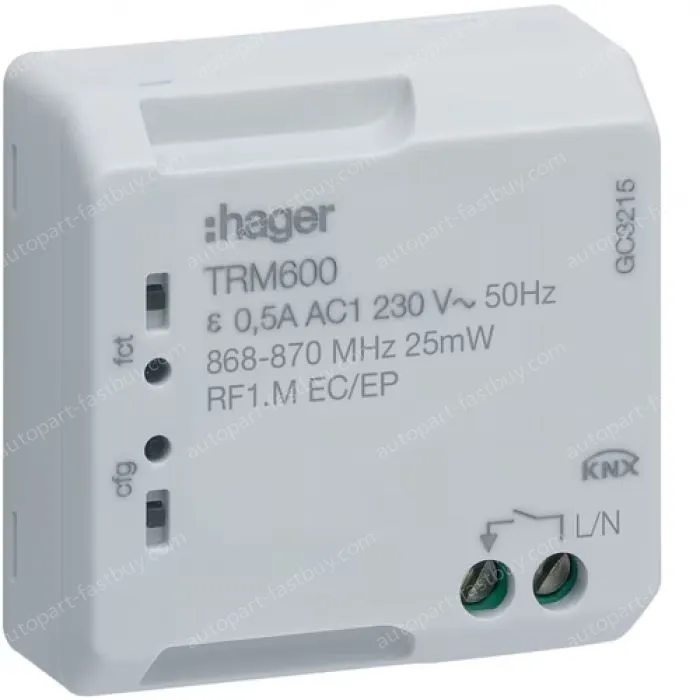 Control for latching relay, timer KNX radio