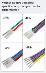 LED light connecting cable 26AWG*4 and (7/0.16TS)