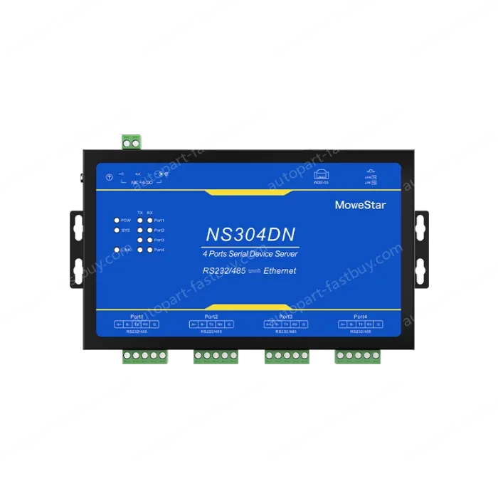 4 Ports RS232/485 Serial to 100M Ethernet Server