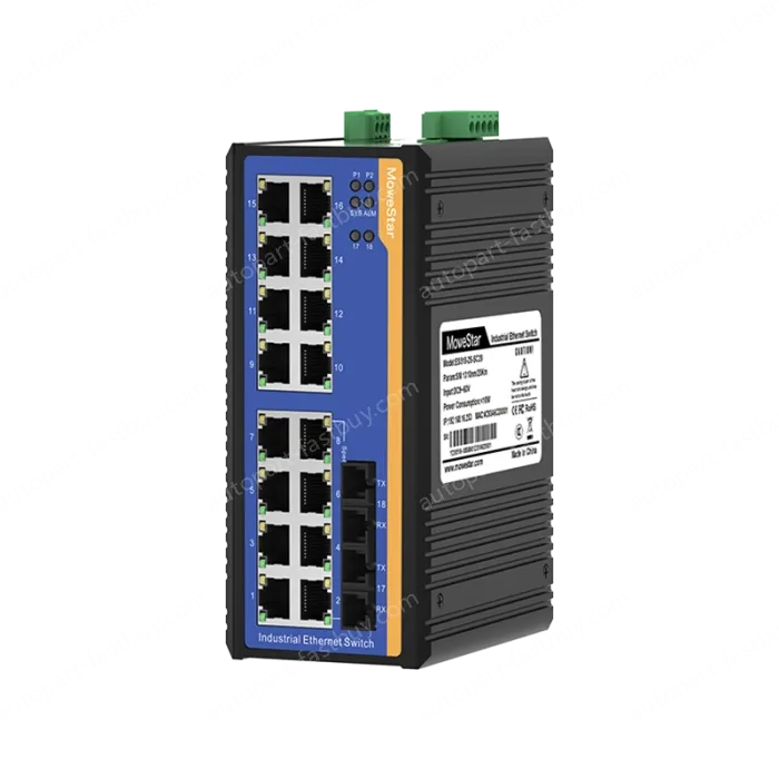 [100 Gigabit 2 Optical 16 Electric] Ring Network Management Industrial Switch