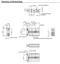 Dual Rod CylinderCompact Type CXSJ Series &oslash;6, &oslash;10, &oslash;15, &oslash;20, &oslash;25, &oslash;32