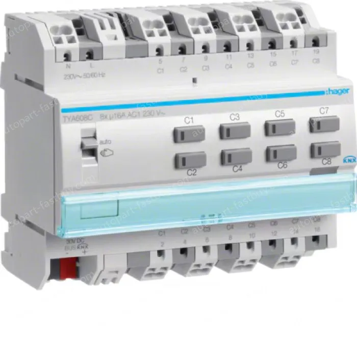 Output module 8x 16A /230V~, KNX