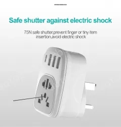 Universal to UK plug adapter KRSAP-WLH010330