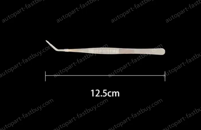 Stainless steel tweezers Curved tip (thick) 12.5cm