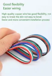 LED light connecting cable 24AWG*8 and (11/0.12TS)